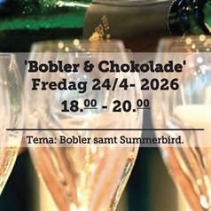 Boble + chokolade fredag d. 24 april 2026 - slikforvoksne.dk